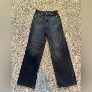 woman’s AE high waisted wide leg jeans